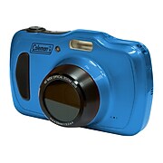 Coleman Xtreme4 C30WPZ 20 Megapixels Point & Shoot Waterproof Camera, 4x Zoom, Blue