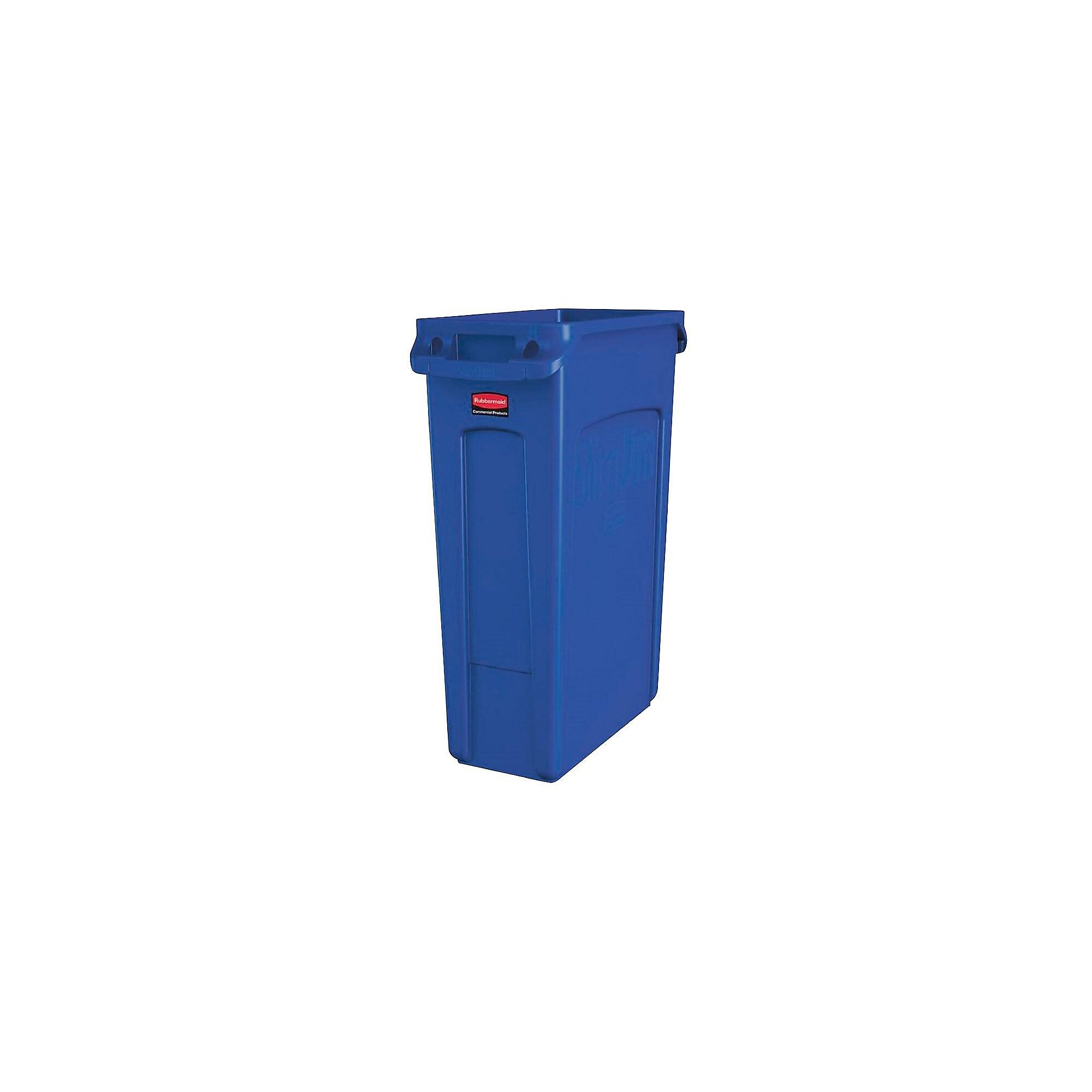 Rubbermaid Commercial Products Slim Jim Resin Recycling Container, 23 Gal., Blue (1956185) Simolary simolary.com