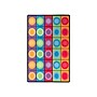 Flagship Carpets Dot Spots Nylon 90"L x 144"W Rectangle Tufted Rug, Multi-Colored (FE118-44A)~#|#~sp43833016_sc7