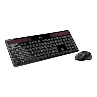 Logitech Solar Combo MK750 Wireless Keyboard & Mouse, Black (920-005002)
