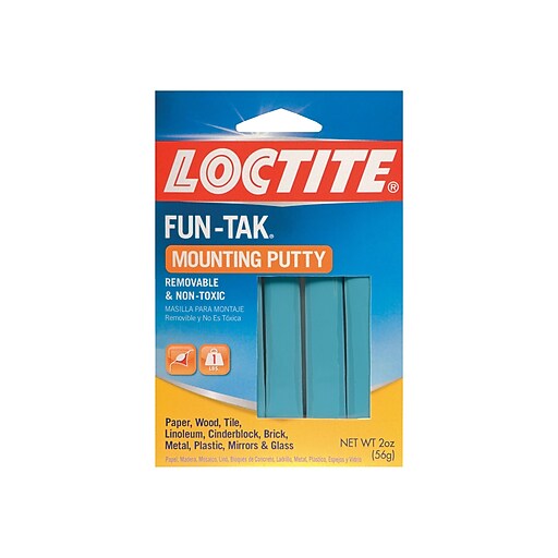 Loctite FunTak Removable Adhesive Putty, 2 oz., Blue (1270884) Staples