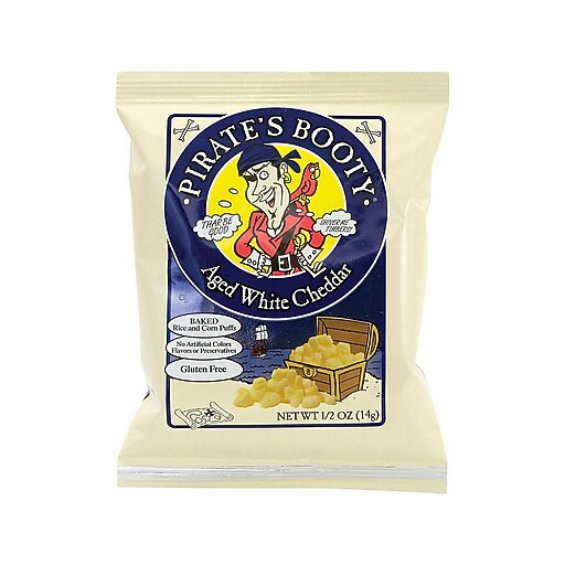 Pirate's Booty Cheese Popcorn, .5 oz., 36/Box (22000092) Staples
