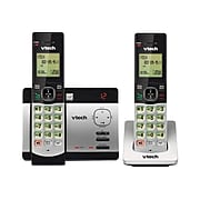VTech CS5129-2 2-Handset Cordless Telephone, Silver/Black