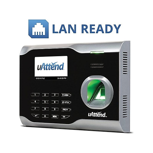 Finger print Proximity Card or Pin Code |LAN Download data Automatically Requires Cloud Lite Purchase $0 Monthly fee Silver X Fingerprint Time Clock For Employees Dynamic Reports 