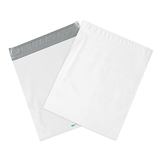 20pcs 5 sizes White Courier Bag Self Seal Plastic ... - Grandado