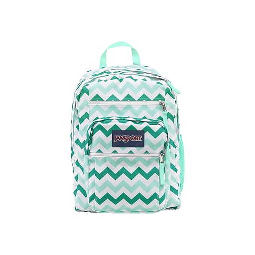 Jansport Big Student Backpack, Aqua Chevron (TDN70C6) at Staples