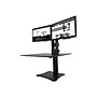 Victor Technology High Rise™ Manual Dual Monitor Standing Desk, 28" W, Laminate Wood (DC350)  ~#|#~sp43842065_sc7