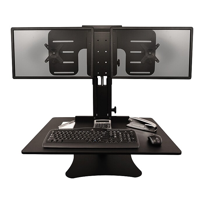 Victor Technology High Rise™ Manual Dual Monitor Standing
