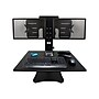 Victor Technology High Rise™ Manual Dual Monitor Standing Desk, 28" W, Laminate Wood (DC350)  ~#|#~sp43842071_sc7