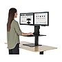 Victor Technology High Rise™ Manual Dual Monitor Standing Desk, 28" W, Laminate Wood (DC350)  ~#|#~sp43842073_sc7