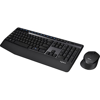 Logitech MK345 Wireless Keyboard & Mouse, Black (920-006481)