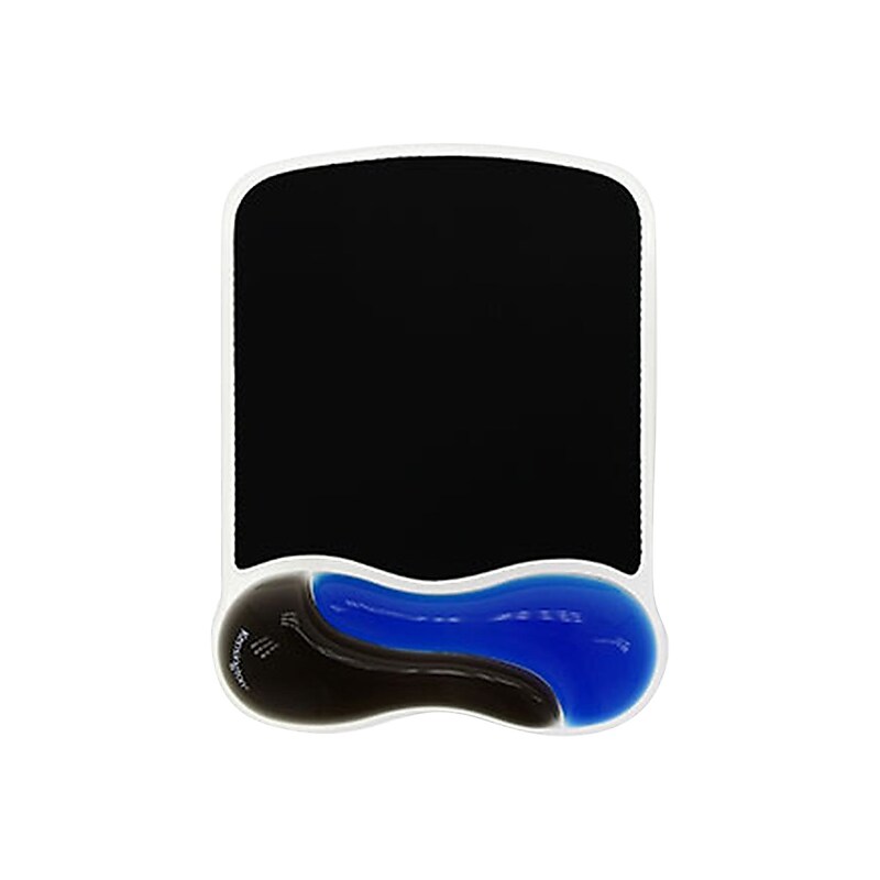 Kensington Duo Gel Mouse Pad/Wrist Rest Combo, Black/Blue (62401) image 1