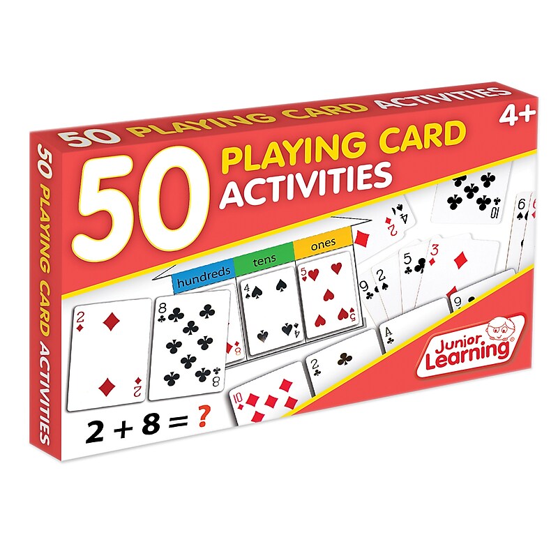 Junior Learning 50 Playing Cards Activities, Grades 1-5 (JRL341) image 1