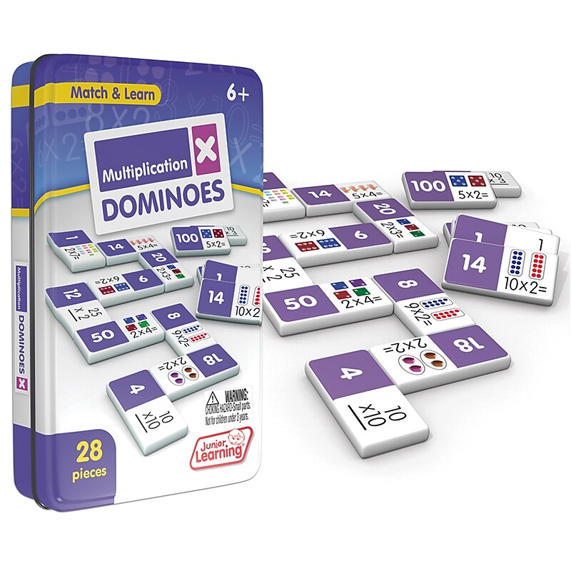 Junior Learning Multiplication Dominoes, Grades K+ (JRL483) image 1