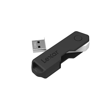 Lexar® JumpDrive® TwistTurn2 128GB USB Flash Drive (JDTT2-64GABNABK)