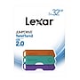 Lexar Twist Turn2 32GB USB 2.0 Type-A Flash Drive, Teal/Purple/Orange, 3/Pack (LJDTT2-32GABNA3)~#|#~sp43948549_sc7