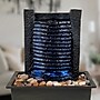 Pure Garden LED Waterfall Tabletop Fountain with LED Lights~#|#~sp4396145_sc7