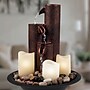 Pure Garden Tiered Column Tabletop Fountain - LED Lights and Candles~#|#~sp4396154_sc7