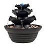 Pure Garden 3-Tier Cascading Tabletop Fountain with LED Lights, Brown (M150049)~#|#~sp4396213_sc7