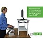 Uncaged Ergnonomics LIFT Standing Desk White and Silver (LSDws)~#|#~sp4396682_sc7