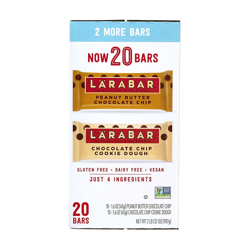 Larabar Gluten Free Nutrition Bar Variety Pack, 1.6 oz., 20 Bars/Box (220-00447) image 1