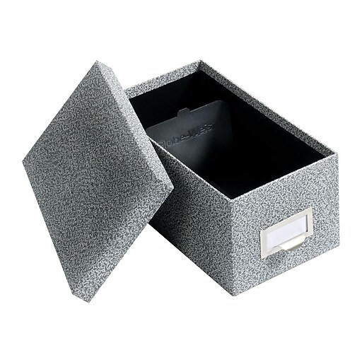 Globe-Weis Index Card File Box Black Agate 1000 Card Capacity  GLW 93 Bla 194399