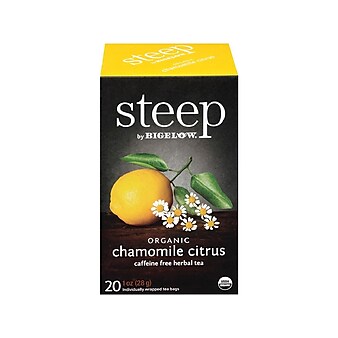 Steep Herbal Tea Bags, 20/Box (17707)