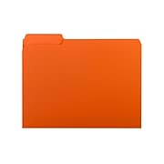 Smead Interior File Folders, 1/3-Cut Tab, Letter Size, Orange, 100/Box (10259)