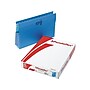 Pendaflex SureHook Reinforced Hanging File Folders with Box Bottom, 1/5-Cut Tab, Legal Size, Blue, 25/Box (PFX 59303)~#|#~sp44335770_sc7