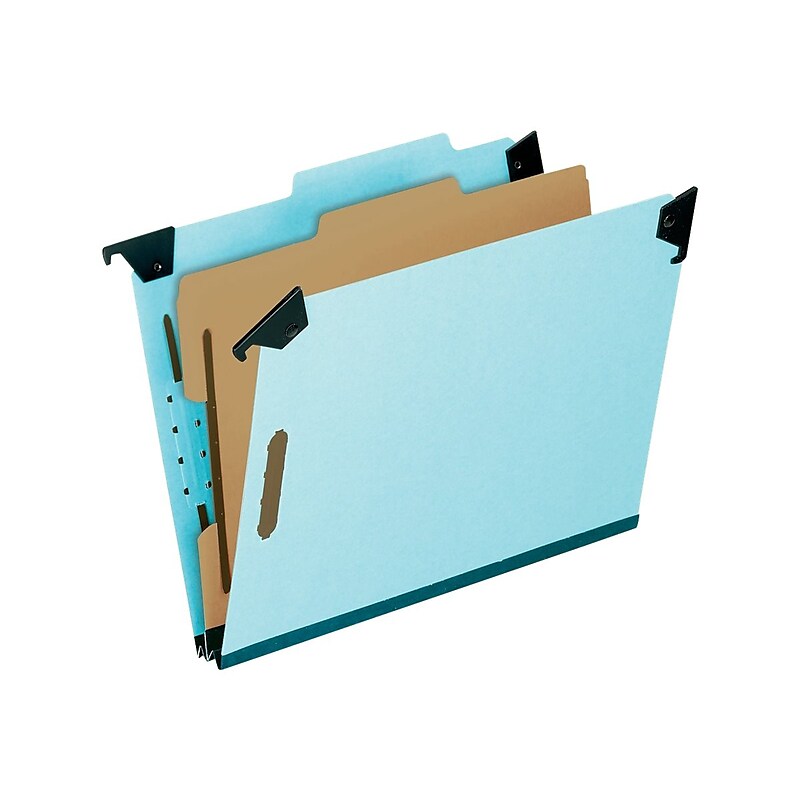Pendaflex Classification Hanging File Folders, 1/3-Cut Tab, Letter Size, Light Blue, 10/Box (PFX 59251) image 1