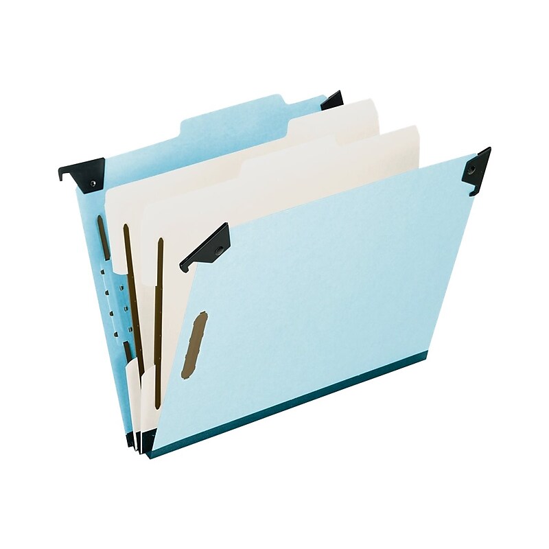Pendaflex Classification Hanging File Folders, 1/3-Cut Tab, Legal Size, Blue, 10/Box (PFX 59352) image 1
