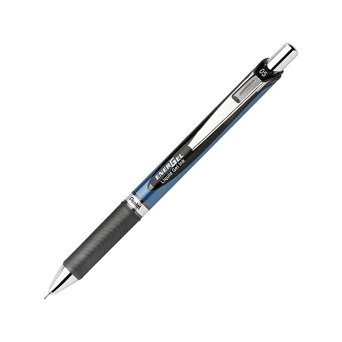 Pentel EnerGel RTX Retractable Gel Pens, Fine Point, Black