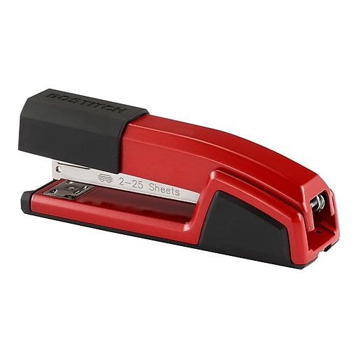 Bostitch Epic Desktop Stapler, 25 Sheet Capacity, Red (B777-RED