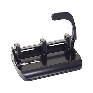Officemate Heavy Duty Adjustable 2-3 Hole Punch with Lever Handle