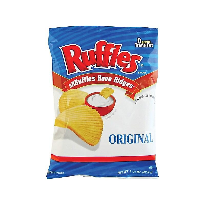 Ruffles Original Potato Chips, 1.5 oz., 64/Carton (44363) image 1