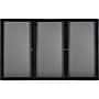 Ghent Ovation Fabric Enclosed Bulletin Board, Black Frame, 4'H x 6'W (OVK5-F91)~#|#~sp44336093_sc7