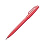 Pentel Sign Felt Pens, Fine Point, Red Ink, Dozen (S520B)~#|#~sp44336221_sc7