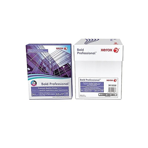 Xerox Bold Digital Printing Paper, 98 Bright, 3-Hole, 24lb, 8.5 x 11, White,  500 Sheets/Ream, 10 Rea Online