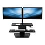 Mount-It! 24"W Manual Adjustable Standing Desk Converter with Dual Monitor Mount, Black (MI-7914)~#|#~sp44336599_sc7