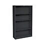 HON Brigade 4-Shelf 59"H Bookcase, Black Steel (HS60ABCP)~#|#~sp44336626_sc7