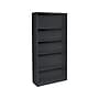 HON Brigade 5-Shelf 71"H Bookcase, Black Steel (HS72ABCP)~#|#~sp44336636_sc7