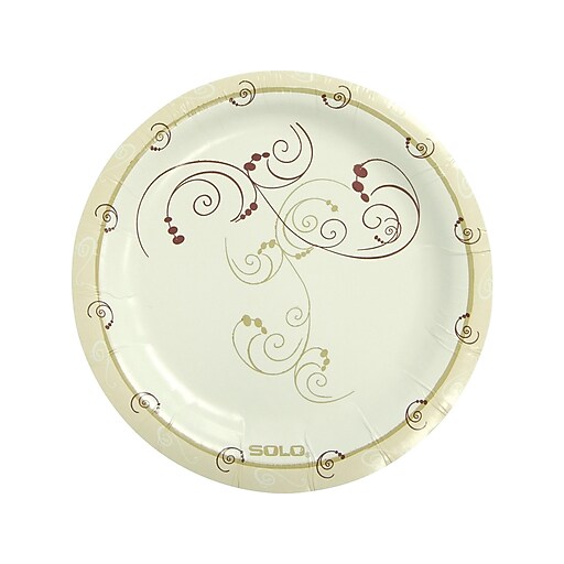 SOLO® Symphony Design Paper Plates, 125/Pack at Staples