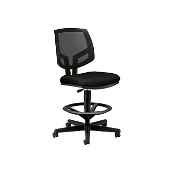 HON Volt Mesh Back Fabric Computer and Desk Stool, Black (HON5715GA10T)