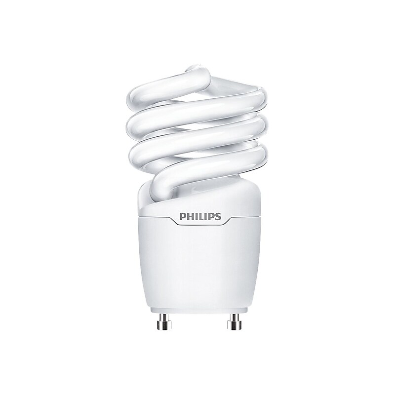 Philips Energy Saver 13 Watts Warm White Compact Fluorescent Bulbs, 6/Carton (454199) image 1