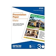 Epson Inkjet Matte Presentation Paper, 8.5" x 11", 100/Pack (S041062)