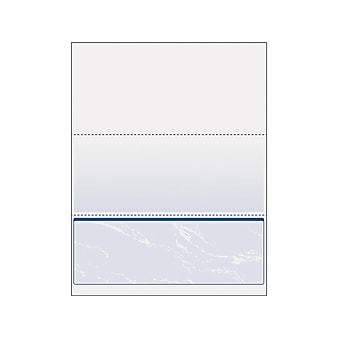 DocuGard Standard 8.5"W x 11"H Security Check on Bottom Paper, Blue, 500/Ream (04517)