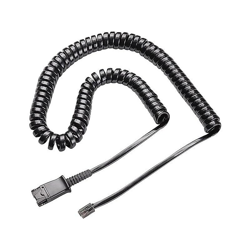Plantronics U10P Headset Cable, Black (784Q5AA) image 1