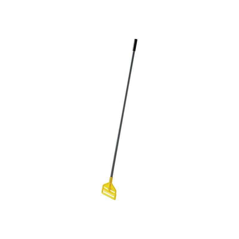 Rubbermaid Invader 60" Fiberglass Wet Mop Handle, Gray/Yellow (FGH14600GY00) image 1