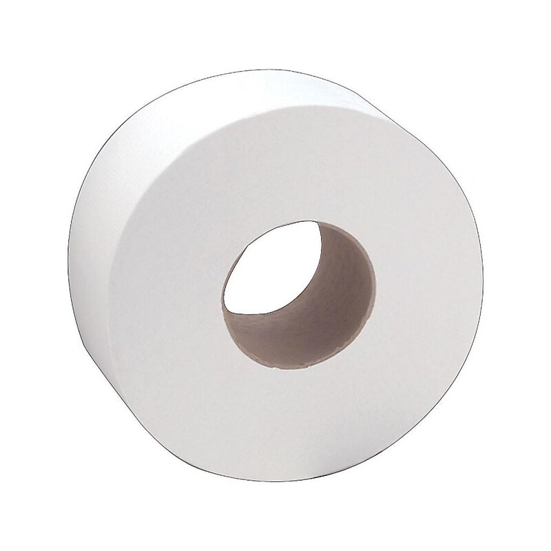 Sofidel 1-Ply Jumbo Toilet Paper, White, 12 Rolls/Carton (410049) image 1