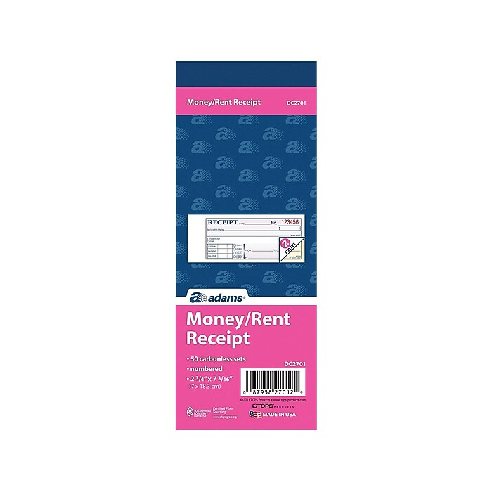 Adams Receipt Book, 7.19